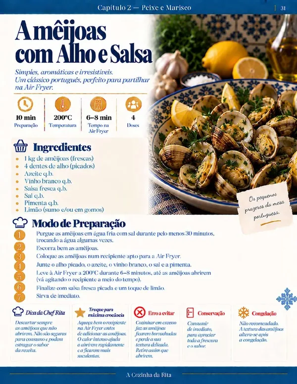 Página real do eBook Air Fryer à Portuguesa — página 68