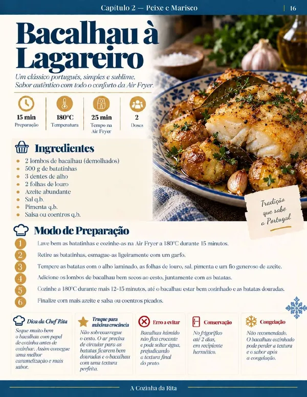 Página real do eBook Air Fryer à Portuguesa — página 51