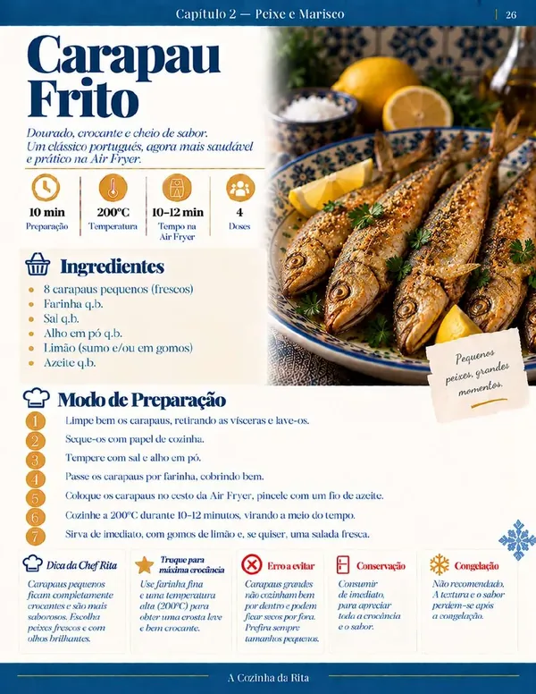 Página real do eBook Air Fryer à Portuguesa — página 61