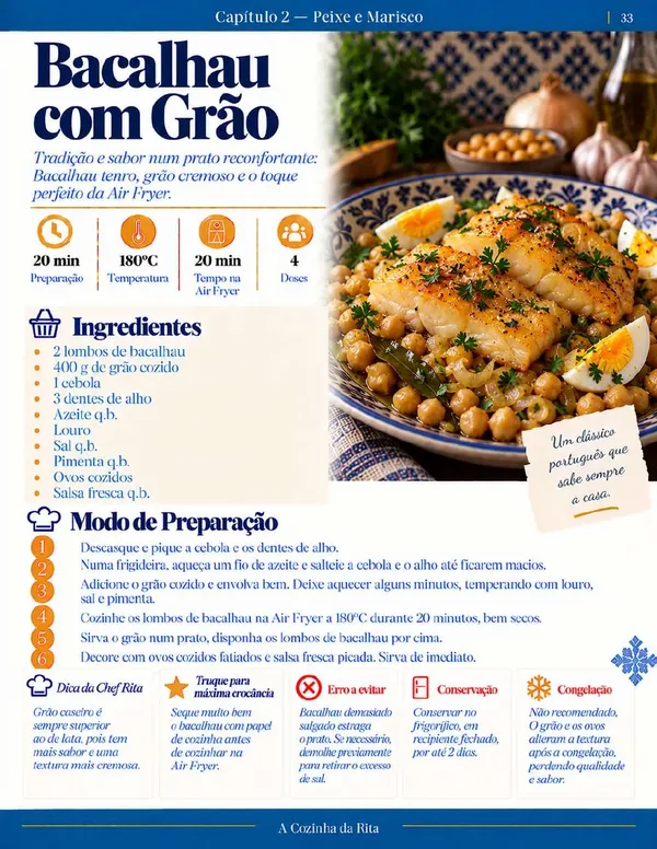 Página real do eBook Air Fryer à Portuguesa — página 49